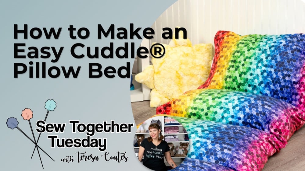 Video How to Sew a Comfy Pillow Bed with Cuddle Minky Plush Fabric Free Pattern